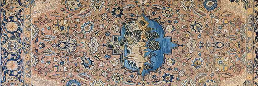 Hand-Knotted Persian Kashan Rug - Rugoutlet