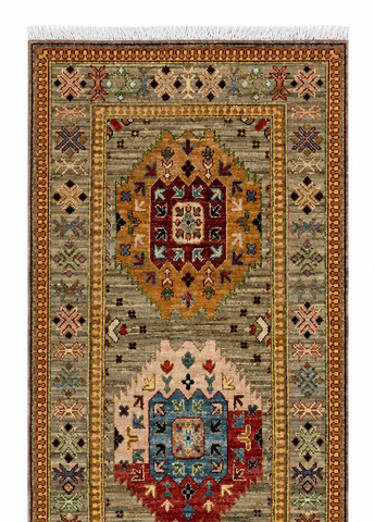 Kazak Natural Dye Wool Runner Rug 2.80 X 0.80 m (9.1 X 2.6 ft)