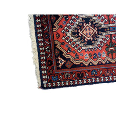 100 x 58 cm Persian yalameh Tribal Red Small Rug - Rugmaster