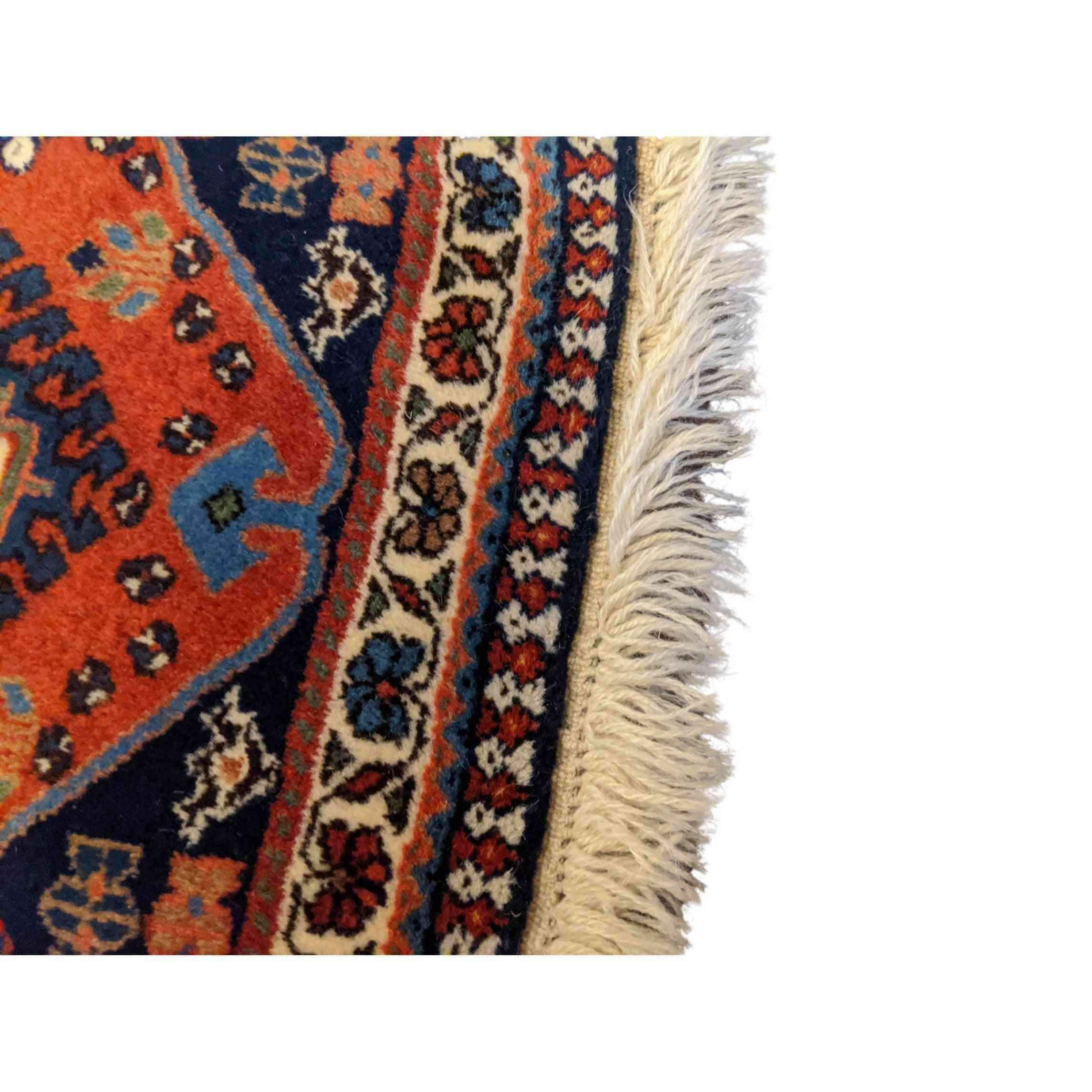 100 x 62 cm Persian yalameh Tribal Red Small Rug - Rugoutlet