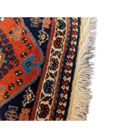 100 x 62 cm Persian yalameh Tribal Red Small Rug - Rugmaster