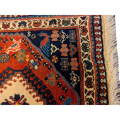 100 x 62 cm Persian yalameh Tribal Red Small Rug - Rugoutlet