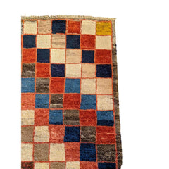 100 x 71 cm Persian Gabbeh Tribal Multi coloured Small Rug - Rugmaster