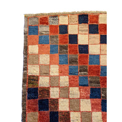 100 x 71 cm Persian Gabbeh Tribal Multi coloured Small Rug - Rugoutlet