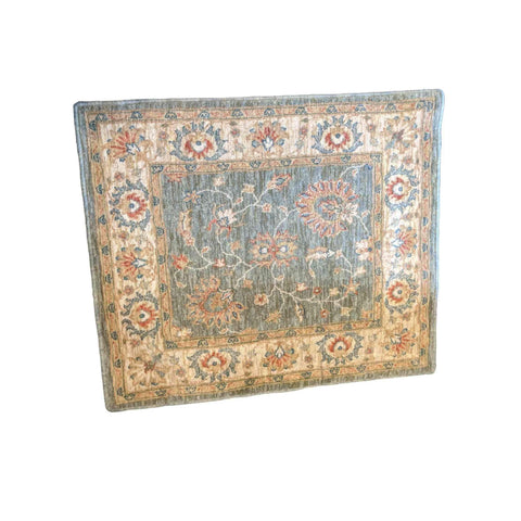 100 x 85 cm Ziegler power loom Green Small Rug - Rugoutlet
