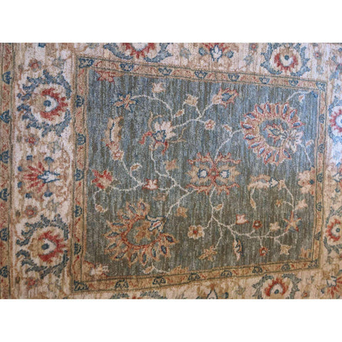 100 x 85 cm Ziegler power loom Green Small Rug - Rugoutlet