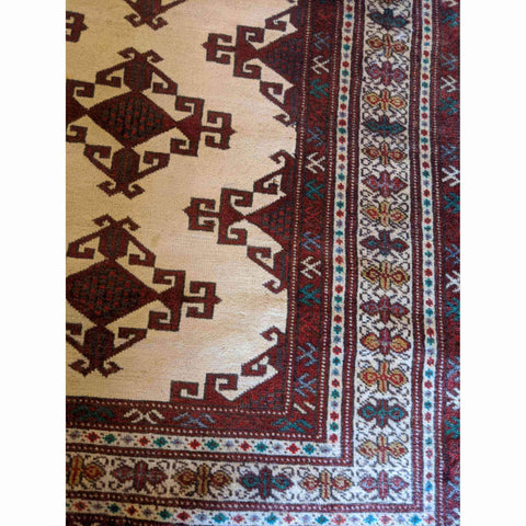102 x 90 cm Turkaman Tribal Brown Rug - Rugmaster