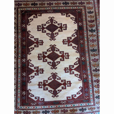 102 x 90 cm Turkaman Tribal Brown Rug - Rugmaster