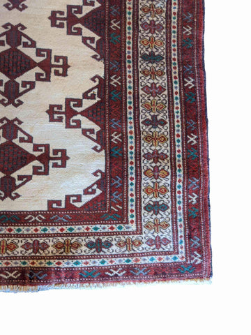 102 x 90 cm Turkaman Tribal Brown Rug - Rugmaster