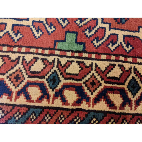 103 x 49 cm Afghan Tribal Red Rug - Rugmaster