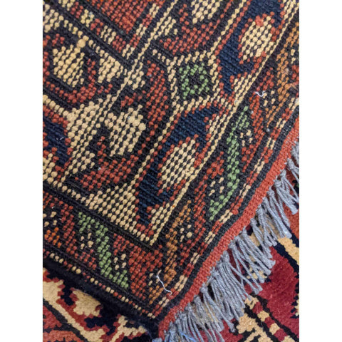 103 x 49 cm Afghan Tribal Red Rug - Rugoutlet