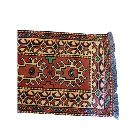103 x 49 cm Afghan Tribal Red Rug - Rugmaster