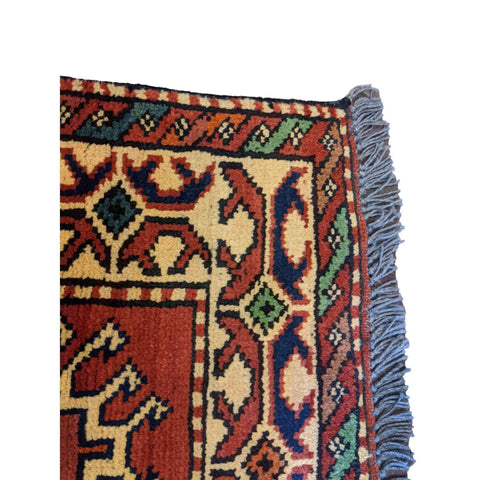 103 x 49 cm Afghan Tribal Red Rug - Rugoutlet