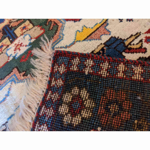 103 x 60 cm Persian Yalameh Tribal Beige Small Rug - Rugoutlet