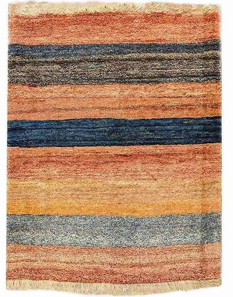 106 x 126 cm Persian Gabbeh Tribal Multi coloured Small Rug - Rugoutlet