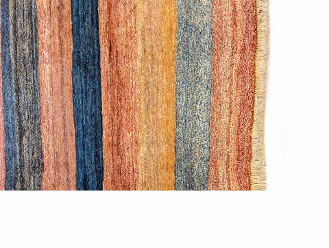 106 x 126 cm Persian Gabbeh Tribal Multi coloured Small Rug - Rugoutlet