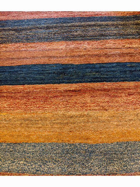 106 x 126 cm Persian Gabbeh Tribal Multi coloured Small Rug - Rugoutlet