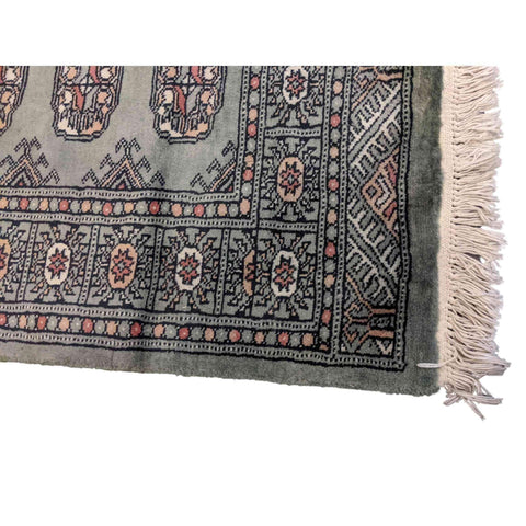 107 x 66 cm Pakistan Bukhara Modern Blue Rug - Rugmaster
