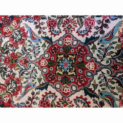 108 x 75 cm Fine Sarouk Traditional Red Rug - Rugoutlet