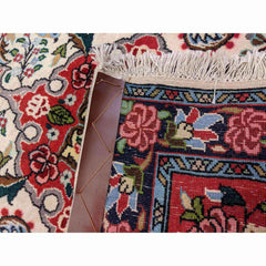 108 x 75 cm Fine Sarouk Traditional Red Rug - Rugoutlet