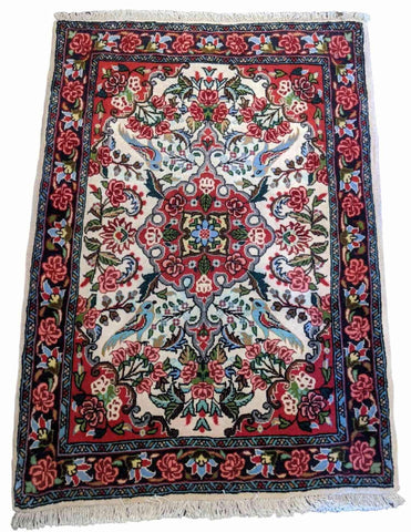 108 x 75 cm Fine Saroq Traditional Red Rug - Rugmaster