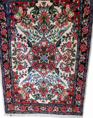 108 x 75 cm Fine Sarouk Traditional Red Rug - Rugoutlet