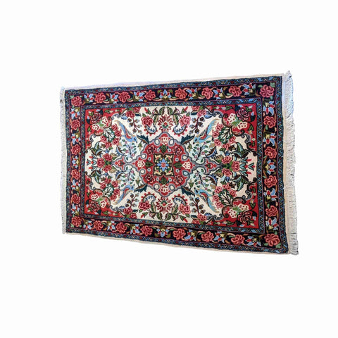 108 x 75 cm Fine Saroq Traditional Red Rug - Rugmaster