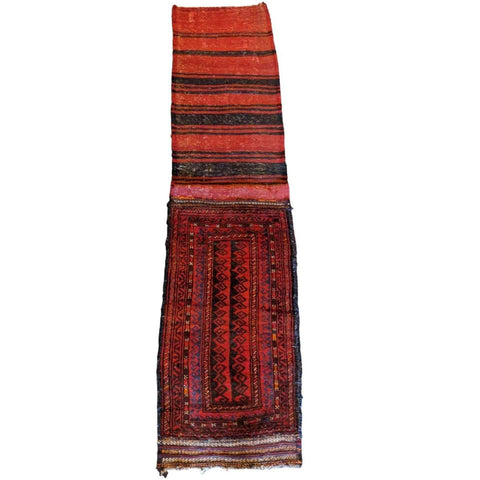 110 x 50 cm Persian Baluch Sadel Bag Tribal Red Rug - Rugmaster