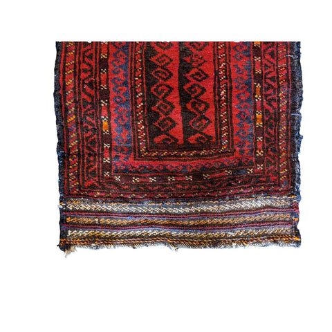 110 x 50 cm Persian Baluch Sadel Bag Tribal Red Rug - Rugmaster