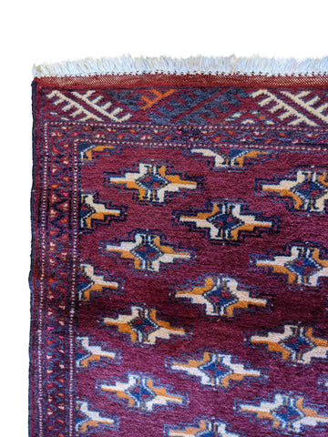 110 x 50 cm Persian Baluch Traditional Red Rug - Rugoutlet