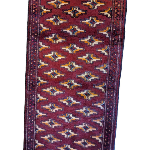 110 x 50 cm Persian Baluch Traditional Red Rug - Rugmaster