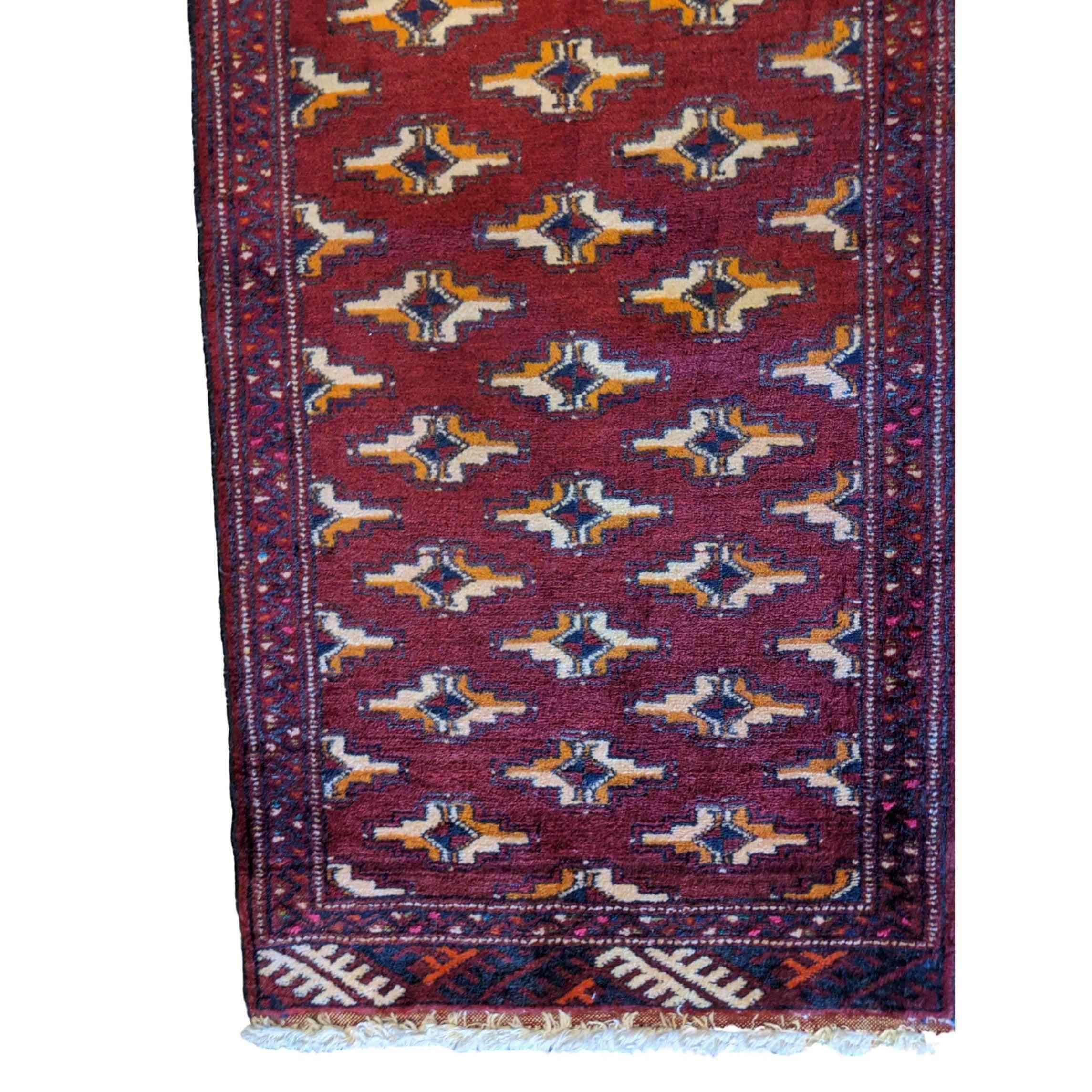 110 x 50 cm Persian Baluch Traditional Red Rug - Rugmaster