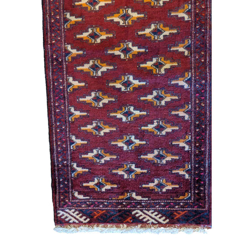 110 x 50 cm Persian Baluch Traditional Red Rug - Rugoutlet