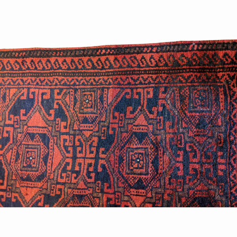 115 x 60 cm Persian Baluch Tribal Red Rug - Rugmaster