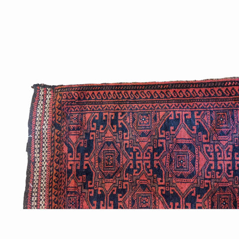 115 x 60 cm Persian Baluch Tribal Red Rug - Rugmaster
