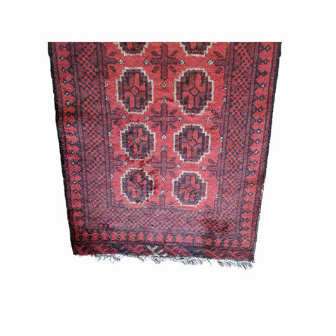115 x 75 cm Afghan Red Tribal Red Rug - Rugoutlet