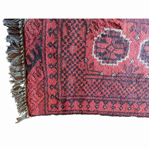 115 x 75 cm Afghan Red Tribal Red Rug - Rugmaster