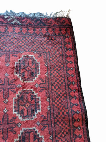 115 x 75 cm Afghan Red Tribal Red Rug - Rugoutlet