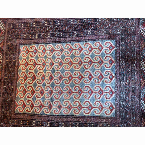 119 x 92 cm Bukhara Tribal Beige Small Rug - Rugmaster