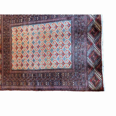 119 x 92 cm Bukhara Tribal Beige Small Rug - Rugoutlet