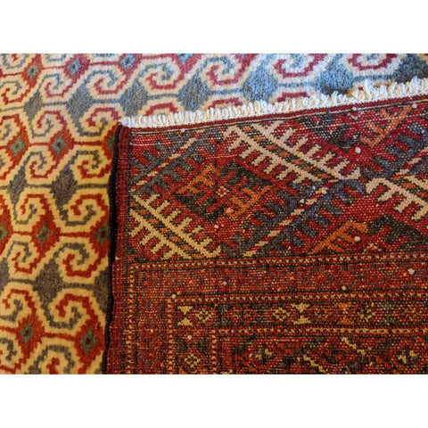 119 x 92 cm Bukhara Tribal Beige Small Rug - Rugmaster