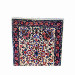 120 x 76 cm Fine Persian Saroq Traditional Beige Small Rug - Rugoutlet