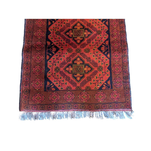 120 x 80 cm mohammadi Khan Traditional Red Small Rug - Rugmaster