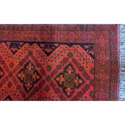 120 x 80 cm mohammadi Khan Traditional Red Small Rug - Rugmaster