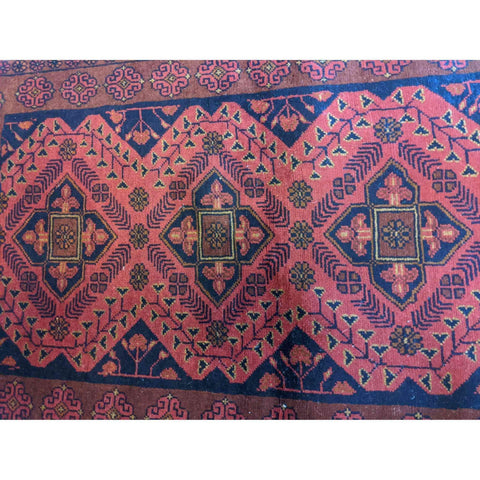 120 x 80 cm mohammadi Khan Traditional Red Small Rug - Rugmaster