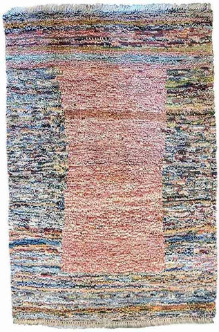 120 x 90 cm Persian Gabbeh Tribal Pink Rug - Rugoutlet