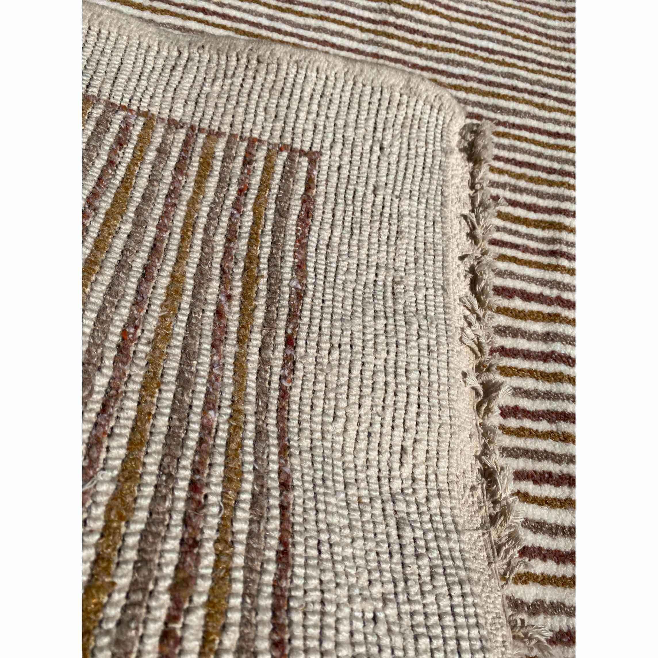 124 x 234 cm Hand-knotted Brown Small Rug - Rugoutlet