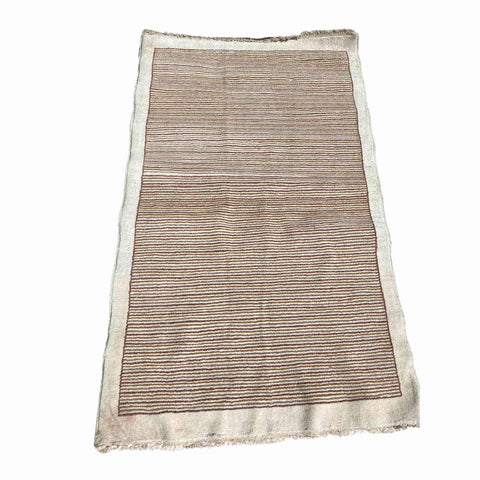 124 x 234 cm Modern Hand-knotted Modern Brown Small Rug - Rugmaster
