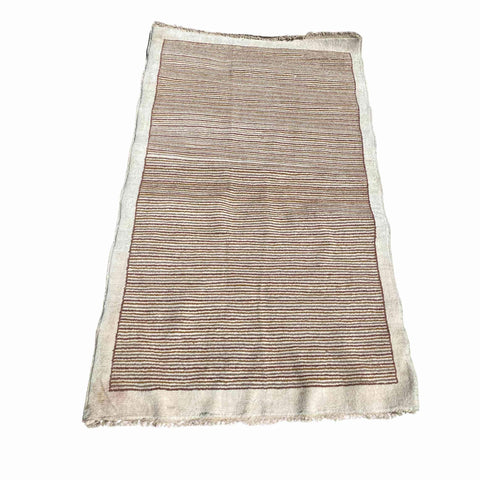 124 x 234 cm Modern Hand-knotted Modern Brown Small Rug - Rugmaster
