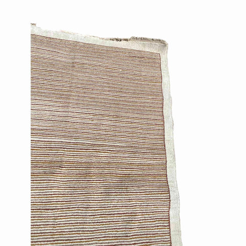 124 x 234 cm Modern Hand-knotted Modern Brown Small Rug - Rugmaster